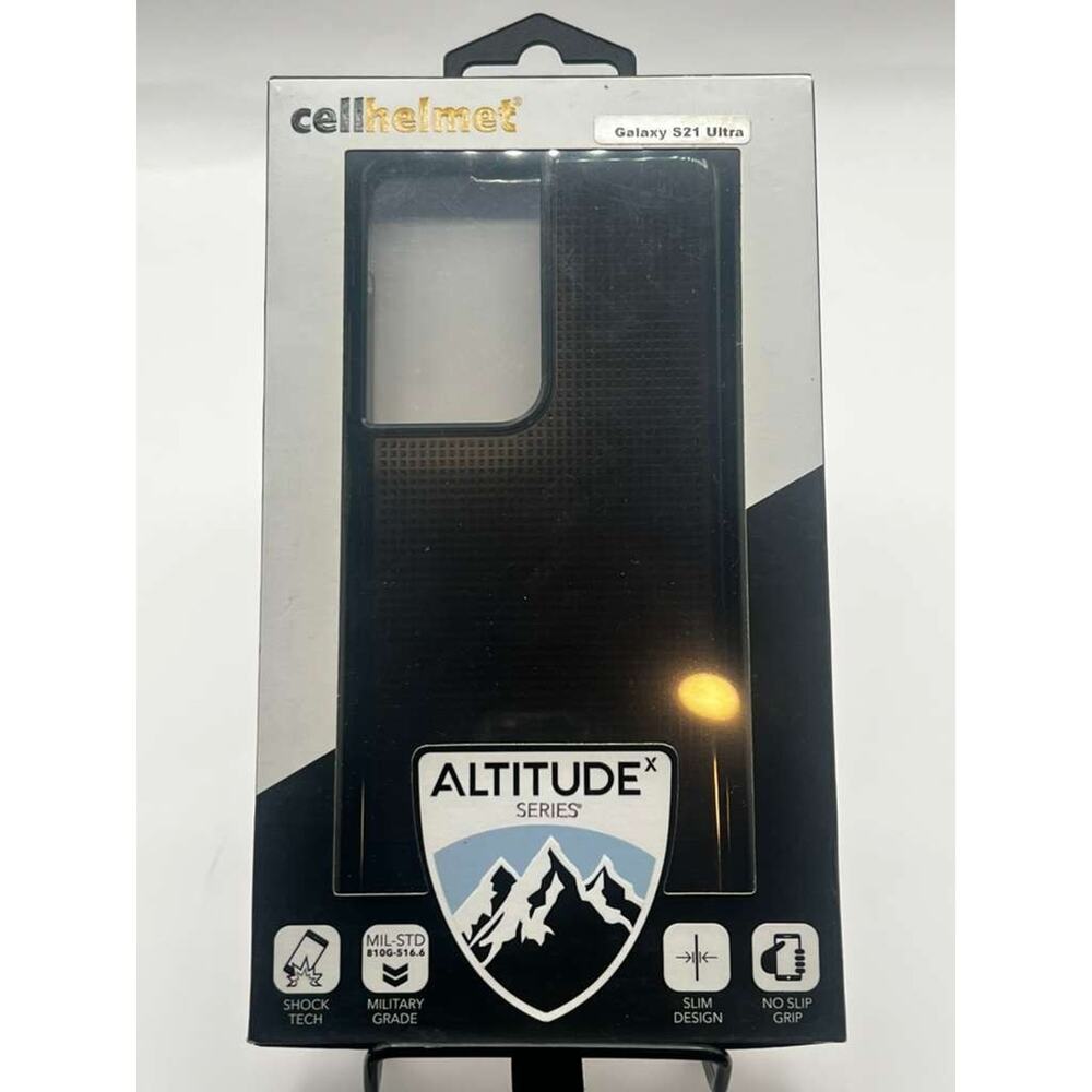 Cellhelmet Altitude X Series Case for Samsung Galaxy S21 Ultra 5G Black Slim